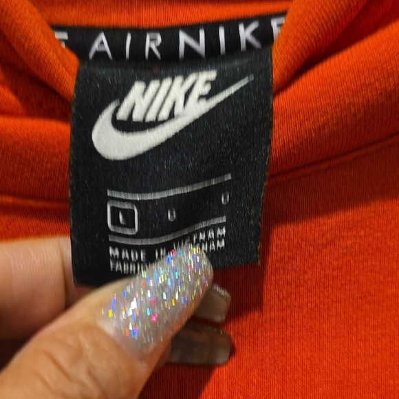 Nike Men's Bold Orange Crewneck Sweater - Picture 5 of 5